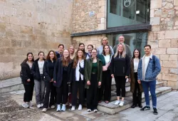 The 2024 UPEI Maymester group at the University of Burgos in Northern Spain