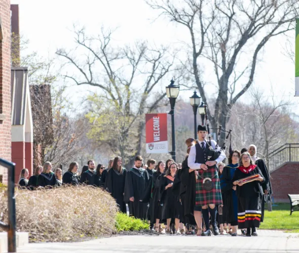 Procession of graduates at UPEI Convocation 2024 Procession of graduates at UPEI Convocation 2024