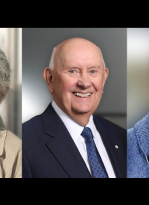 UPEI’s honorary graduands for 2024: Mary Jeanette Gallant, Aggi-Rose Reddin, John Bragg, Reginald “Dutch” Thompson, and Gary Schneider