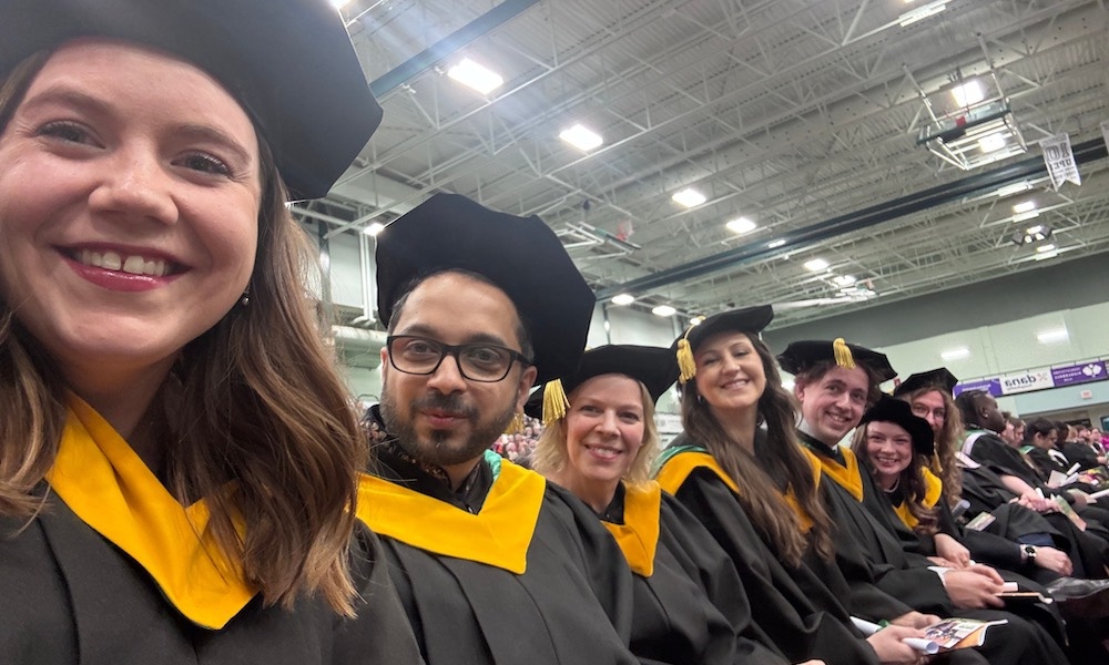 seven graduates of UPEI's PsyD program at Convocation