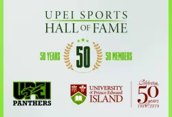 Logos for the UPEI 50th anniversary 