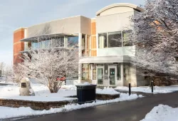 Image of student centre in the winter