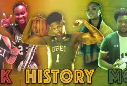 UPEI Basketball Panthers Black History Month graphic