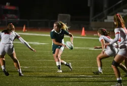 Paige MacLean and the UPEI Women’s Rugby Panthers take on the Acadia University Axewomen in AUS semifinal action on October 15. Paige MacLean and the UPEI Women’s Rugby Panthers take on the Acadia University Axewomen in AUS semifinal action on October 15.