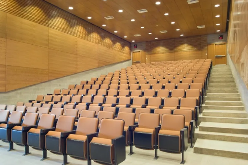 a large empty lecture theatre