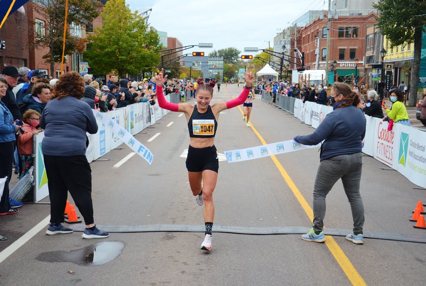 Crossing the finish line. Photo: Jason Simmonds, The Guardian