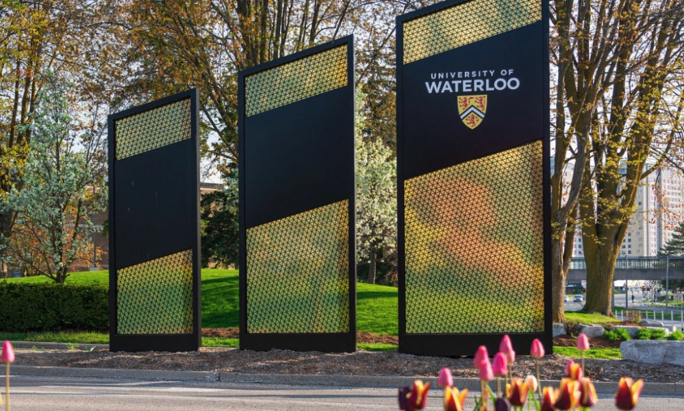 Photo of University of Waterloo sign