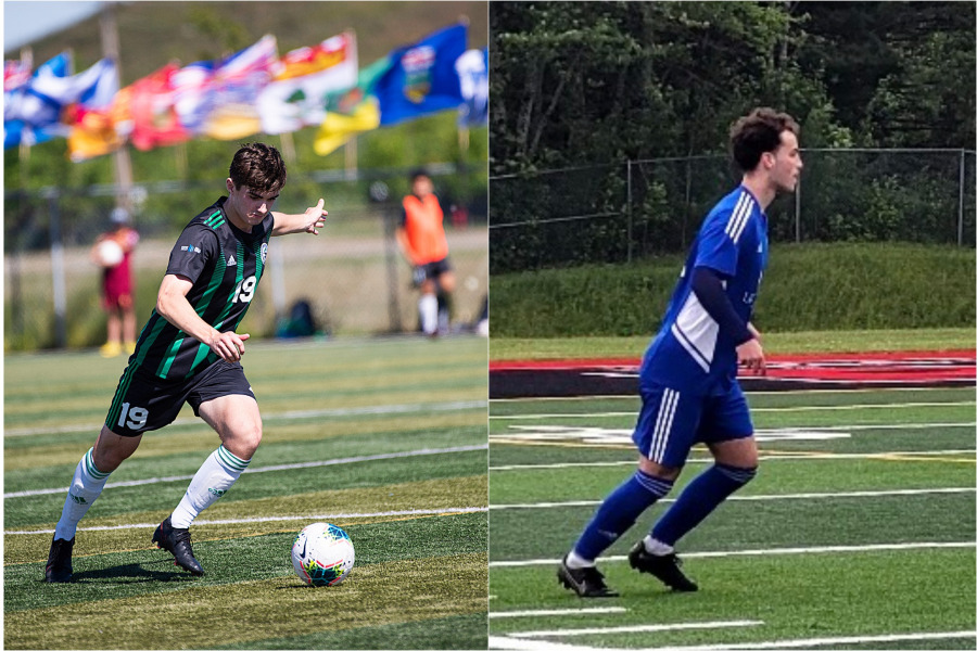Landon Perry (left) and Noah Killorn (right) will join the UPEI Men’s Soccer Panthers this fall.