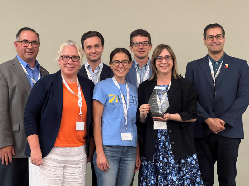 Pictured from left to right: Drs. Blake Jelley, Susan Graham, Scott Cassidy, Gabrielle Durepos (ASB Conference Co-Chair, Mount Saint Vincent University), Reuben Domike, Suzanne Rath, and Sam Kolahgar. Photo by Dr. Wendy Carroll (ASB Conference Co-Chair, Saint Mary's University).