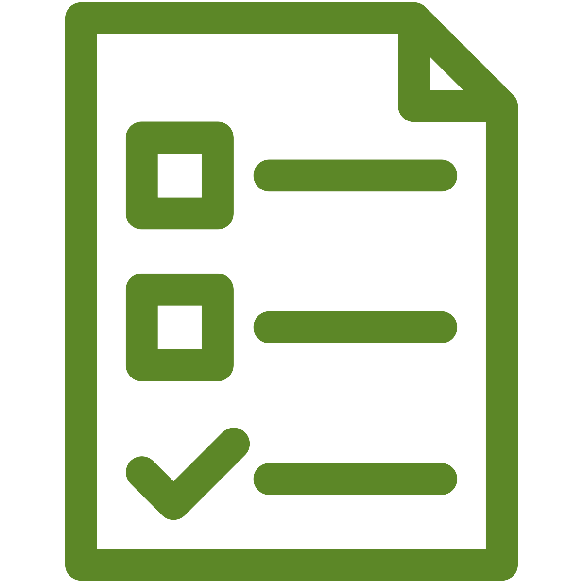 checklist icon in green