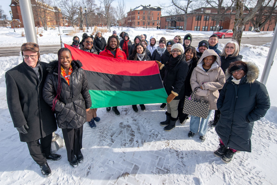 Pan-African flag raising at UPEI