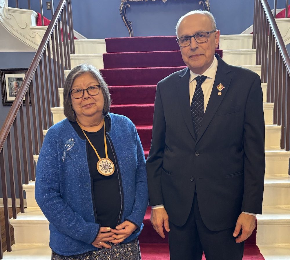 Elder Judy Clark and the Lieutenant-Governor of Prince Edward Island, Honourable Dr. Wassim Salamoun