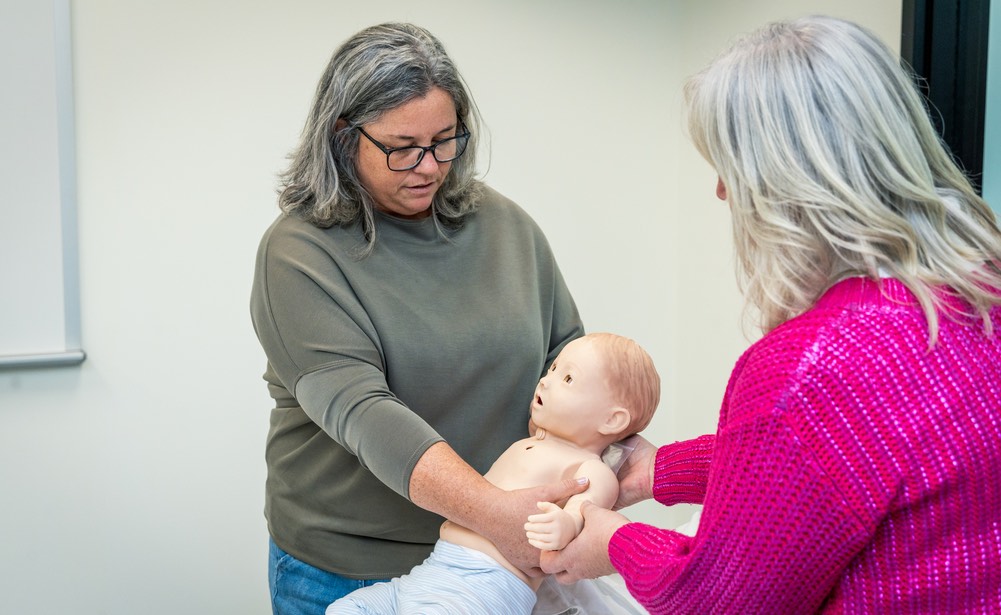 UPEI simulation coordinator Kerie Murphy in a simulation lab