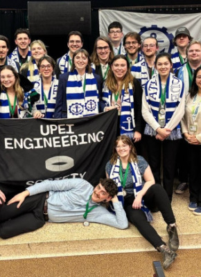 UPEI Faculty of Sustainable Design Engineering students competed at the 2025 Atlantic Engineering Competition held at Université de Moncton, New Brunswick.