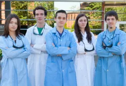 Five student scientists 