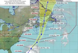 image that shows hurricane track