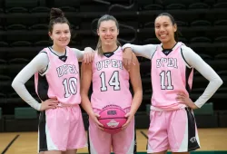 This year’s Shoot for the Cure fundraiser is led by UPEI Women’s Basketball Panthers Alicia Bowering, Devon Lawlor and Lauren Rainford.