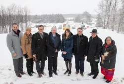 PEI government and UPEI officials visited the site of UPEI’s new health education on February 3 building and health and wellness clinic.