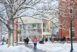 photo of student centre in winter