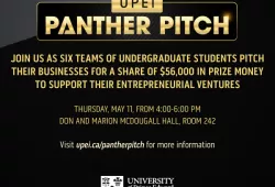 The UPEI Panther Pitch competition is May 11, 2023
