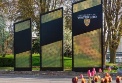 Photo of University of Waterloo sign