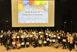 Study & Stay PEI celebrated 86 graduates at a graduation ceremony on June 3 in the UPEI Performing Arts Centre and Residence.