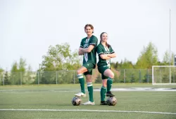 Jonathan MacKenzie, UPEI Men’s Soccer, and Mia Martell, UPEI Women’s Soccer 