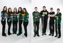 UPEI Women's and Men's Curling teams compete in the AUS Curling Championship February 8-11, 2024 