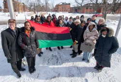 Pan-African flag raising at UPEI