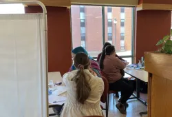 Students get Men-B vaccinations at a previous clinic held at UPEI. Men-B vaccination clinic