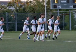 UPEI Men's Soccer Panthers on the field UPEI Men's Soccer Panthers