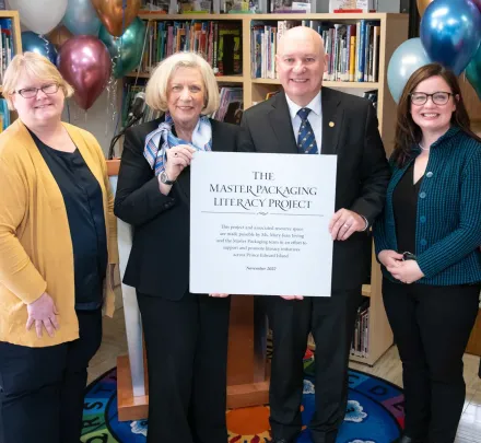 a group of UPEI donors