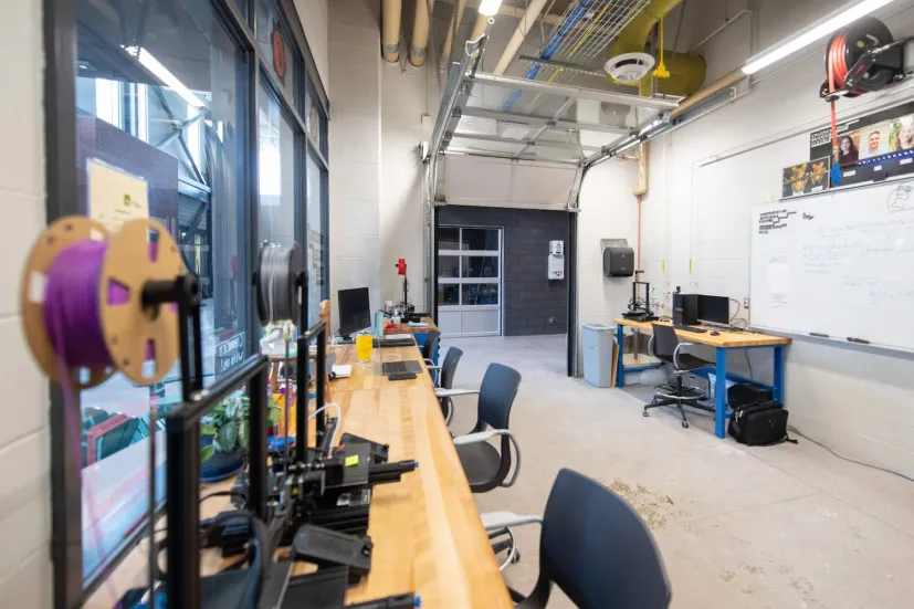 3D printers in the student success centre, Faculty of Sustainable Design Engineering building