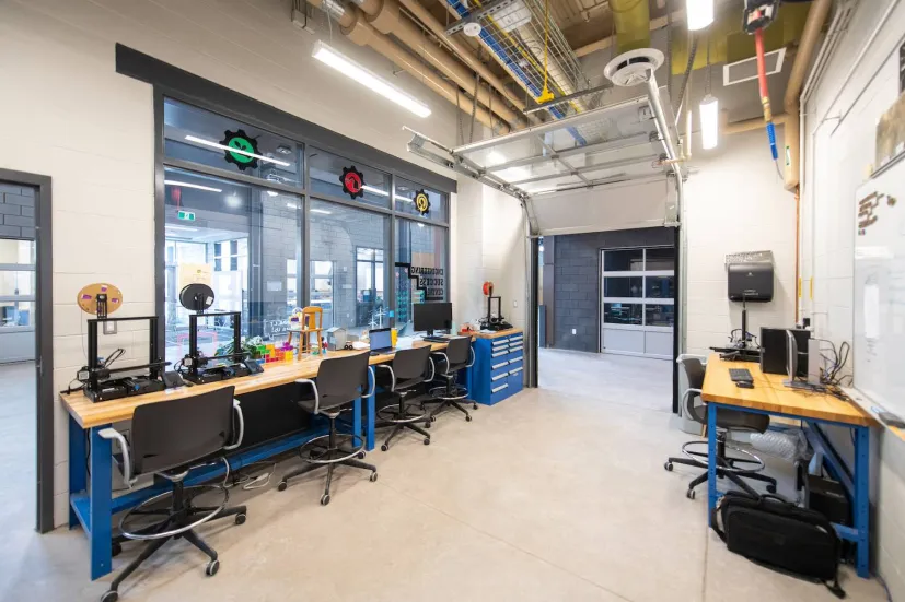 3D printers in the student success centre, Faculty of Sustainable Design Engineering building