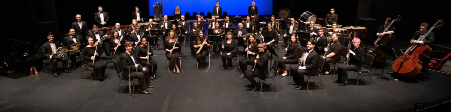 upei wind symphony on stage group image