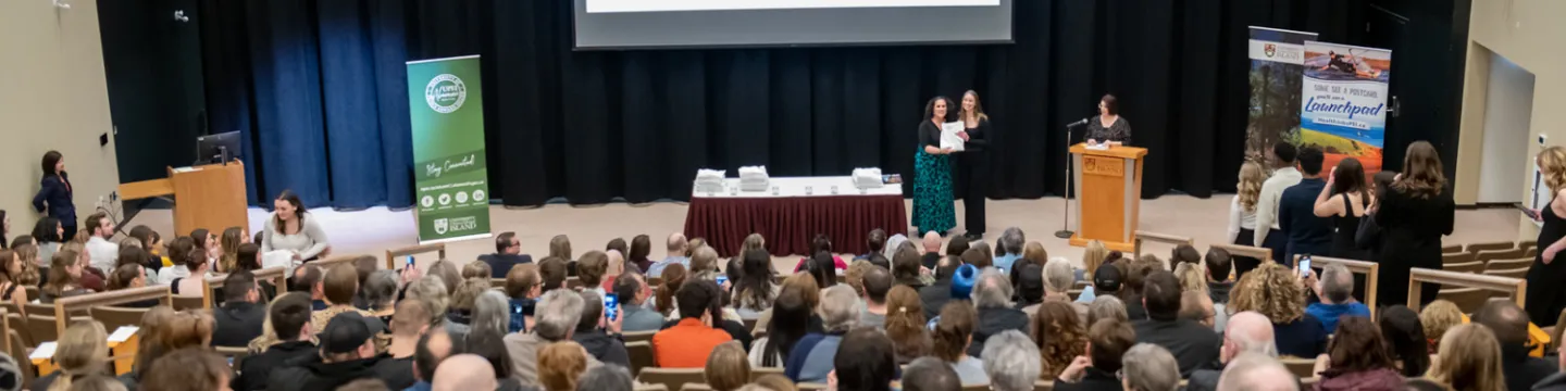 an event in the new performing arts centre hall