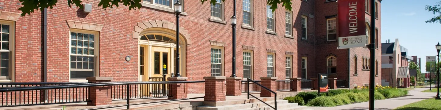 front facade of UPEI's Main Building