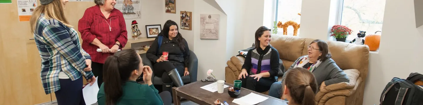 sister sue kidd and staff and students of the mawi'omi centre in dalton hall