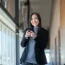 a UPEI business student in McDougall Hall